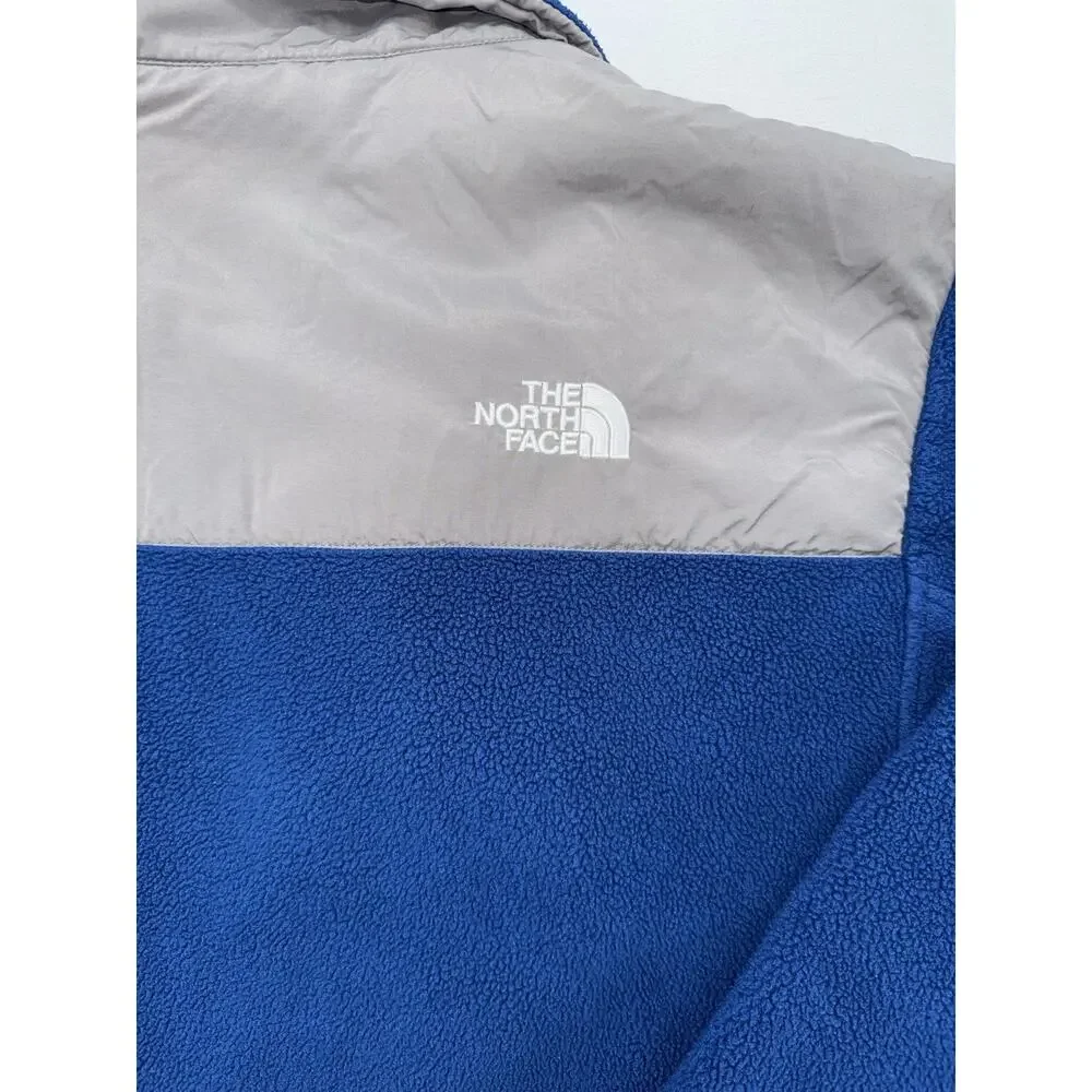 The North Face Denali Polartec Fleece Jacket Vented A193 Grey Blue Men's Small